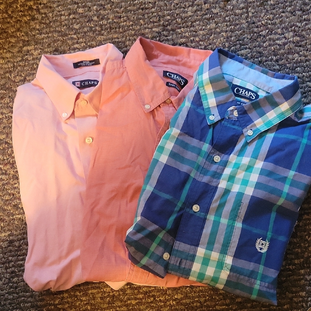 Ralph Lauren  Chaps Set Of 3 Shirts